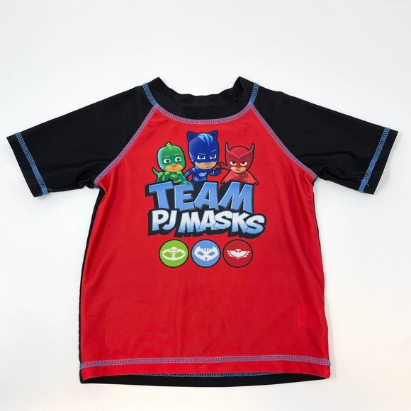 PJ Masks Toddler Boys Rash Guard Swim Shirt Size 2T - Picture 2 of 10